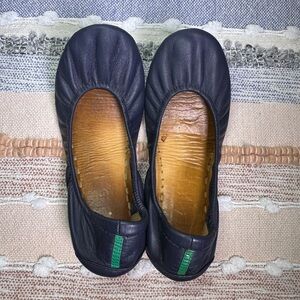 Tieks by Gavrieli Navy Leather Ballet Flats